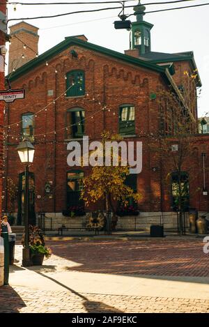 TORONTO, KANADA - November, 2019 Distillery District ehemalige Gooderham würzen Distillery Stockfoto