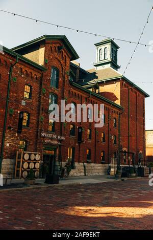 TORONTO, KANADA - November, 2019 Distillery District ehemalige Gooderham würzen Distillery Stockfoto