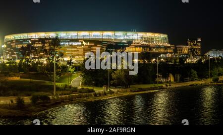 Optus Stadion am Ufer des Swan River Perth Western Australia. Stockfoto