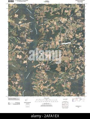 USGS TOPO Karte North Carolina NC Albertson 20100830 TM Wiederherstellung Stockfoto