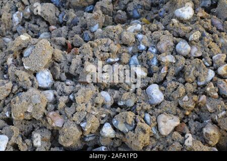 Ballast Nahaufnahme Bild von Bauherren Ballast. Sand. Pebbles. Stockfoto