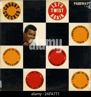 Let's twist Wieder - Vintage Vinyl Album Cover Kopie Stockfoto