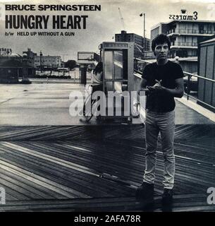 Bruce Springsteen - Hungry Heart-Vintage Vinyl Album Cover Stockfoto