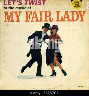 Let's Twist auf der Musik von My Fair Lady - Vintage Vinyl Album Cover Stockfoto