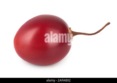 Frische Tamarillo Obst isoliert auf weißem Hintergrund Stockfoto