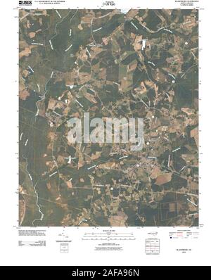 USGS TOPO Karte North Carolina NC Bladenboro 20100816 TM Wiederherstellung Stockfoto