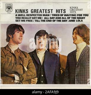 Knicke Greatest Hits-Vintage Vinyl Album Cover Stockfoto