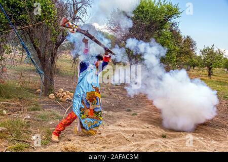 Mexiko Puebla Huejotzingo Karneval historische Nachstellung der Schlacht von 5. Mai 1862 - Mittagessen und Entspannung Zeit der Zapper Bataillon - März 2019 Stockfoto