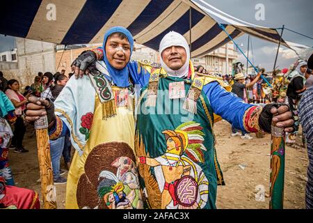 Mexiko Puebla Huejotzingo Karneval historische Nachstellung der Schlacht von 5. Mai 1862 - Mittagessen und Entspannung Zeit der Zapper Bataillon - März 2019 Stockfoto