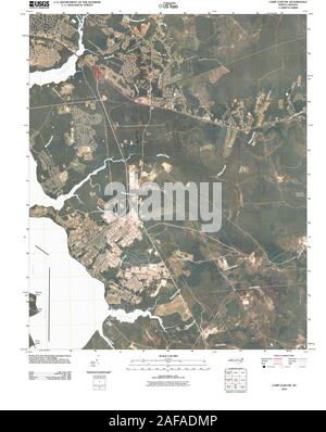 USGS TOPO Karte North Carolina NC-Camp Lejeune 20100827 TM Wiederherstellung Stockfoto