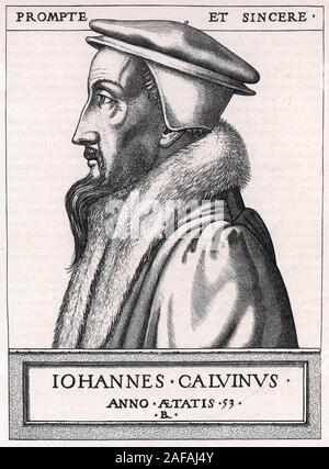 Johannes Calvin (1509-1564), französischer Theologe Stockfoto