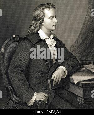 FRIEDRICH SCHILLER (1759-1805) deutscher Dichter, Philosoph, Arzt, Dramatiker Stockfoto