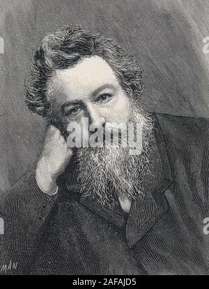 WILLIAM MORRIS (1834-1896) Englisch Textildesignerin, Dichter und sozialistischer Aktivist von Frederick Hollyer 1888 Stockfoto