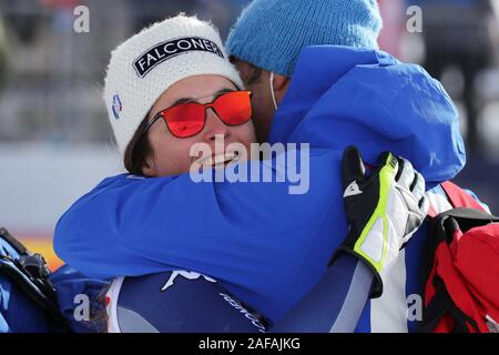 St. Moritz (CH), Italien, 14. Dezember 2019, den ersten Platz goggia Sofia während AUDI FIS Ski World Cup 2019 - Damen - Super-G - Ski - Credit: LPS/Sergio Bisi/Alamy leben Nachrichten Stockfoto