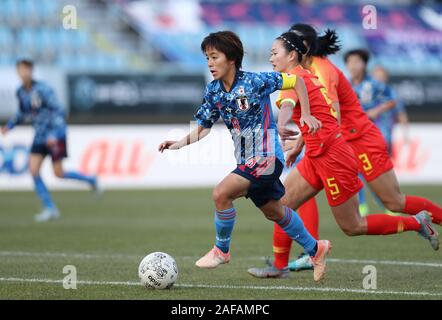 Mana Iwabuchi (JPN), 14. Dezember 2019. - Fußball: EAFF E-1 Fußball-Europameisterschaft der Frauen 2019 Final Korea Republik Übereinstimmung zwischen Chaina 0-3 Japan bei Busan Gudeok Stadion in Busan, Südkorea, Quelle: LBA/Alamy leben Nachrichten Stockfoto