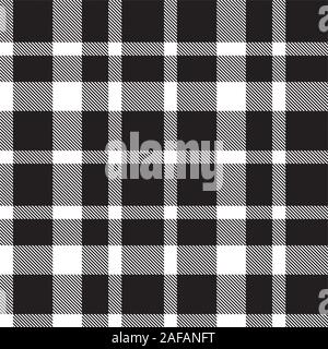 Weißes, kariertes, farbechtes, farbechloses Muster, das für Mode