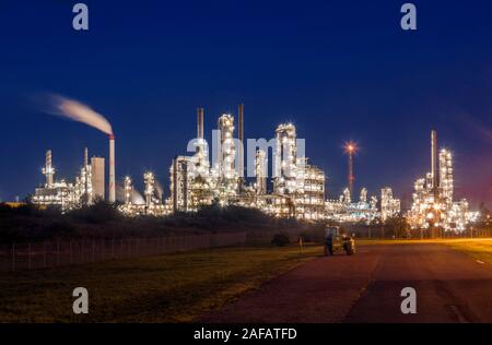 Total Raffinerie Mitteldeutschland GmbH im Chemiepark Leuna Stockfoto