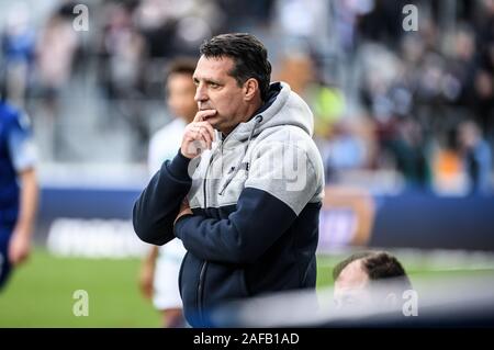 Karlsruhe, Deutschland. 14 Dez, 2019. coach Alois Schwartz (KSC). GES/Fußball/2. Bundesliga: Karlsruher SC - Greuther Fürth, 14.12.2019 Fußball: 2. Liga: Karlsruhe vs Fürth, Karlsruhe, Dezember 14, 2019 | Verwendung der weltweiten Kredit: dpa/Alamy leben Nachrichten Stockfoto