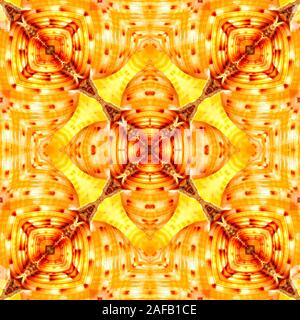 Symmetrische reflektierte Muster von einem ursprünglichen Foto von einem chinesischen Tun shell erstellt (Tonna chinensis) Stockfoto