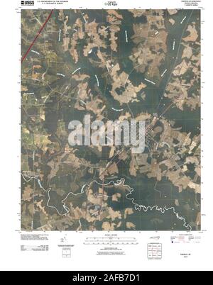 USGS TOPO Karte North Carolina NC Enfield 20100827 TM Wiederherstellung Stockfoto