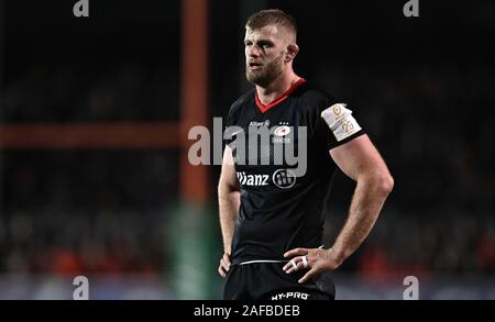 Hendon, Vereinigtes Königreich. 14 Dez, 2019. George Kruis (Sarazenen). Sarazenen v Munster Rugby. Pool 4. Heineken Champions Cup. Allianz Park. Hendon. London. UK. Kredit Garry Bowden / Sport in Bildern/Alamy Leben Nachrichten. Credit: Sport in Bildern/Alamy leben Nachrichten Stockfoto