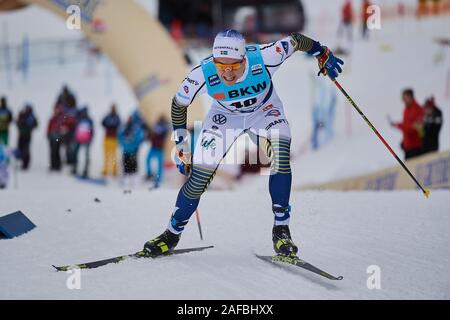 Davos, Schweiz, 14. Dezember 2019. Anton Persson Swe bei der Sprint Qualifikation bin FIS Langlauf Weltcup Davos Nordic 2019 in Davos. Stockfoto