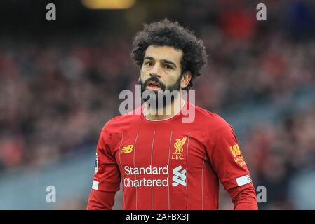 14. Dezember 2019, Liverpool, Liverpool, England; Premier League, Liverpool v Watford: Mohamed Salah (11) von Liverpool während des Spiels Credit: Mark Cosgrove/News Bilder Stockfoto