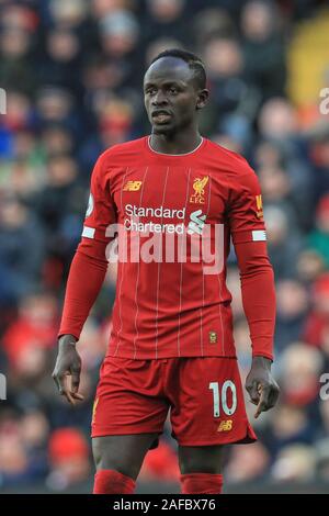 14. Dezember 2019, Liverpool, Liverpool, England; Premier League, Liverpool v Watford: sadio Mane (10) von Liverpool während des Spiels Credit: Mark Cosgrove/News Bilder Stockfoto