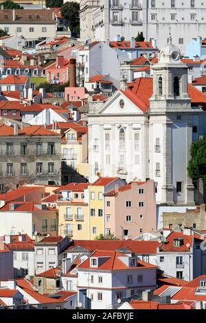 Santo Estevao Kirche, Alfama, Lissabon, Portugal Stockfoto