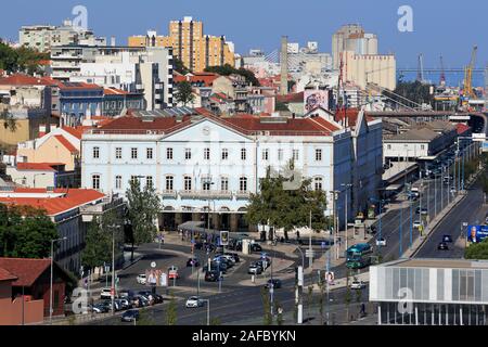 Santa Apolonia Bahnhof, Alfama, Lissabon, Portugal Stockfoto