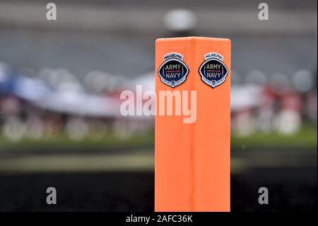 Philadelphia, USA. 14 Dez, 2019. Detailansicht eines Pylon vor dem 120 Army-Navy Spiel bei Lincoln Financial Field in Philadelphia am Samstag, den 14. Dezember 2019. Foto von Derik Hamilton/UPI Quelle: UPI/Alamy leben Nachrichten Stockfoto