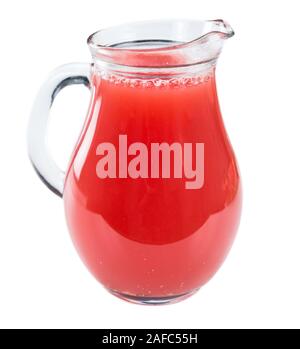 Einige Wassermelone Saft auf einem Schiefer Tafel (Nahaufnahme; selektive Fokus) Stockfoto