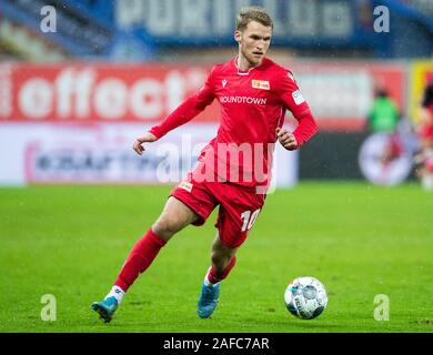 Paderborn, Deutschland. 14 Dez, 2019. firo: 14.12.2019, Fuvuball, 1.Bundesliga, Saison 2019/2020, SC Paderborn - Union Berlin Sebastian Andersson (Union Berlin) individuelle Aktion | Nutzung der weltweiten Kredit: dpa/Alamy leben Nachrichten Stockfoto