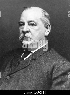 Präsident der Vereinigten Staaten von Amerika Grover Cleveland, Stephen Grover Cleveland (1837-1908), US-amerikanischer Politiker und Jurist, der 22. und 24. Präsident der Vereinigten Staaten Stockfoto