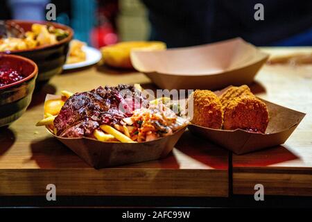 Southbank Centre Winter Festival und Weihnachtsmarkt, London, UK Stockfoto