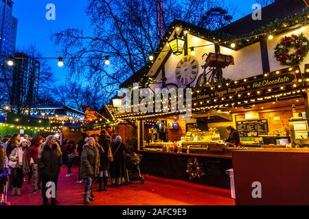 Southbank Centre Winter Festival und Weihnachtsmarkt, London, UK Stockfoto