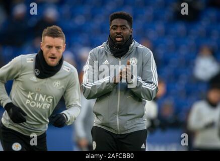 Leicester, Großbritannien. 14 Dez, 2019. Leicester City erste Mannschaft Trainer Kolo Tour während der Premier League Match zwischen Leicester City und Norwich City für die King Power Stadion, Leicester, England am 14. Dezember 2019. Foto von Andy Rowland. Credit: PRiME Media Images/Alamy leben Nachrichten Stockfoto