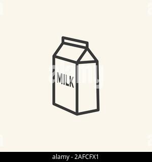 Milch, Symbol. Stock Vektor