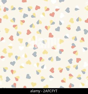 Retro liebe muster. Die nahtlose Vektor Hintergrund. Stock Vektor