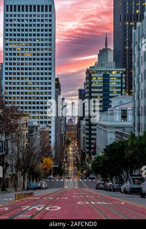 Sonnenaufgang in San Francisco Stockfoto