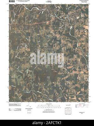 USGS TOPO Karte North Carolina NC-Ramseur 20100825 TM Wiederherstellung Stockfoto