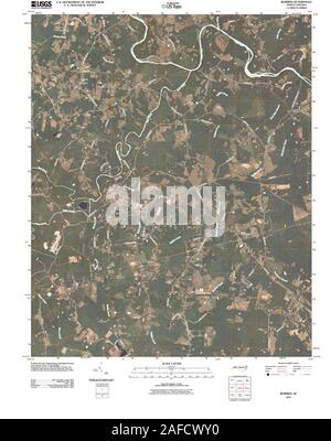 USGS TOPO Karte North Carolina NC-Robbins 20100825 TM Wiederherstellung Stockfoto