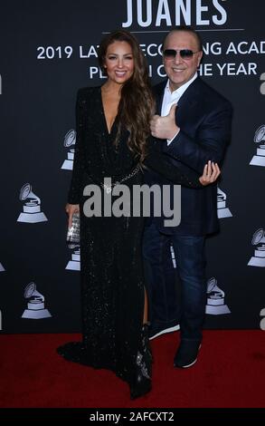 2019 Latin Recording Academy Person des Jahres Award Gala Red Carpet Ankünfte am MGM Grand Hotel und Casino Mit: Thalia, Tommy Mottola, Wo: Las Vegas, Nevada, United States Wenn: 14 Nov 2019 Credit: Judy Eddy/WENN.com Stockfoto