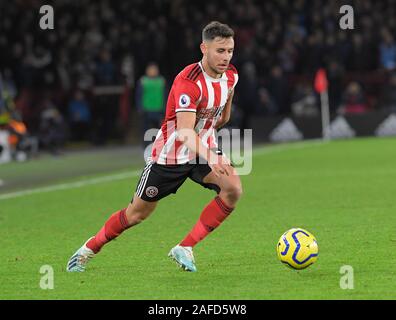 SHEFFIELD, England. Oktober 21 George Baldock (Sheffield United) während der Englischen Premier League Match zwischen Sheffield United und Aston Villa an der Stockfoto