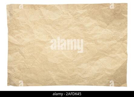 Jahrgang alte Papier für Hintergrund oder Textur isoliert Stockfoto