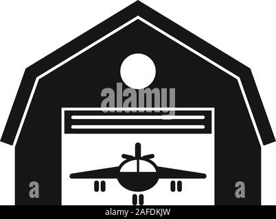 Hangar terminal symbol. Einfache Abbildung: Hangar terminal Vektor Symbol für Web Design auf weißem Hintergrund Stock Vektor