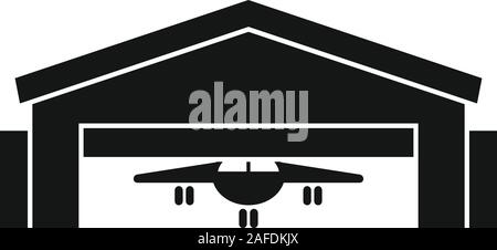 Hangargebäude Symbol. Einfache Abbildung: hangargebäude Vektor Symbol für Web Design auf weißem Hintergrund Stock Vektor