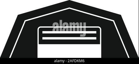 Bau hangar Symbol. Einfache Abbildung: Bau hangar Vektor Symbol für Web Design auf weißem Hintergrund Stock Vektor