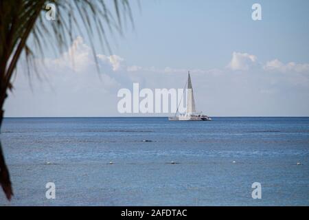 Segelboote auf Bayahibe Meer 2 Stockfoto