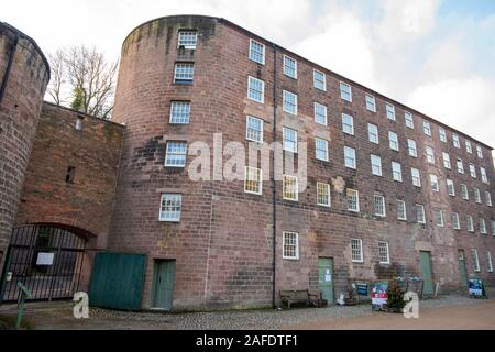 Die Außenseite des Gebäudes 17, Cromford Mühlen Matlock Derbyshire England Großbritannien Stockfoto